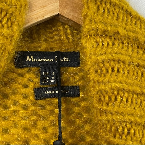 Massimo Dutti Mustard Yellow Turtleneck Sweater Size Small - Picture 16 of 16